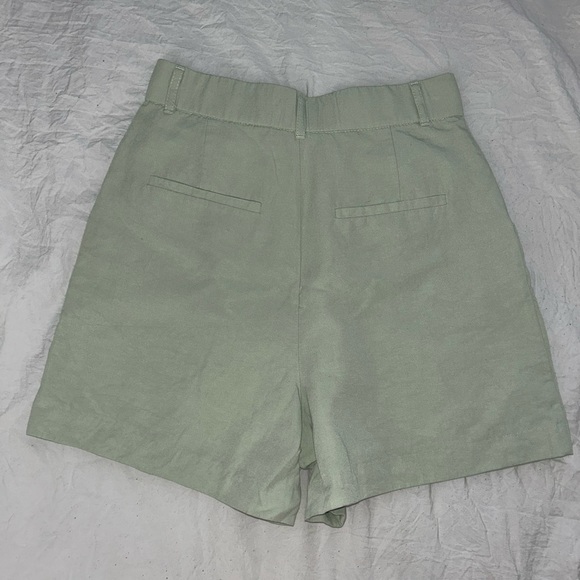 ZARA Light Green Dress Shorts - Picture 5 of 5